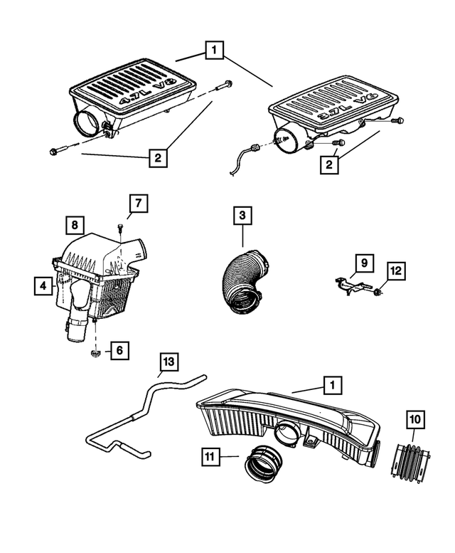 53013521AB - : Air Cleaner Resonator for Mopar Image
