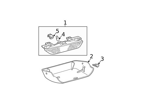 High Mounted Stop Lamp for 2007 Pontiac Vibe #0