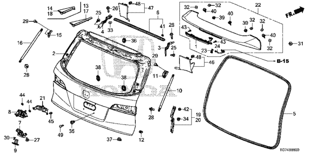 Tailgate for 2016 Honda Pilot #0
