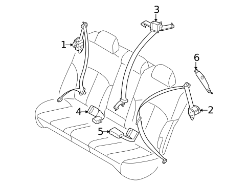 Seat Belt for 2012 Subaru Outback #0