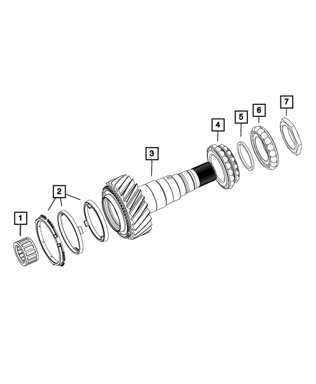 68330316AB - Transmission: Output Shaft Nut for Mopar Image