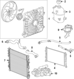 84897709 - : Radiator Coolant Hose for Buick: Enclave | Chevrolet: Traverse | GMC: Acadia Image