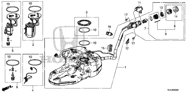 Fuel Tank (KA/KC) for 2020 Honda CR-V #0