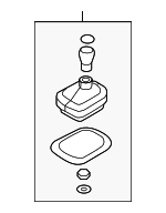 1K0711113CLUZD - Body: Shift Knob for Volkswagen: GTI, Jetta, R32, Rabbit Image