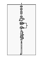 1K0711050A - Body: Lever Assembly for Volkswagen: CC, Eos, Golf, Golf R, GTI, Passat, R32, Rabbit Image