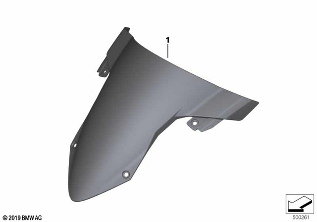 77331686589 - Ergonomics &amp; Comfort: Windshield, Tinted for BMW-Motorrad Image