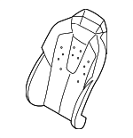 52108055497 - Body: Seat Back Pad for BMW Image