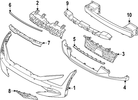 Bumper & Components - Front for 2025 Kia EV6 #0