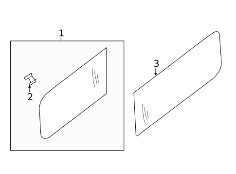 Glass - Side Panel for 2021 Nissan NV3500 #0