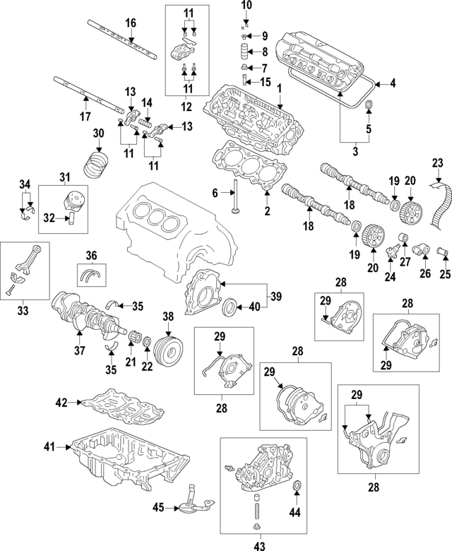 133215G0A01 - Engine: Engine Crankshaft Main Bearing for Acura Image
