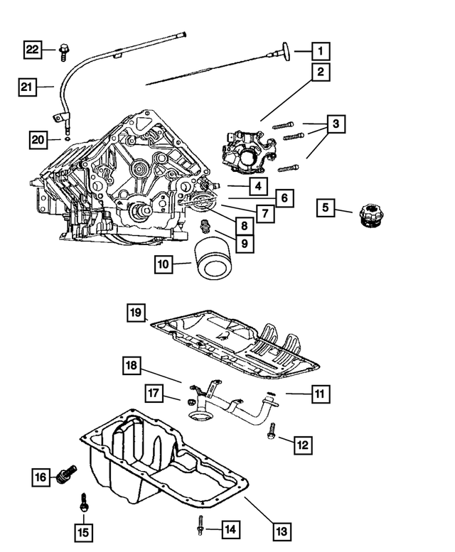 6506407AA - Engine 5.7L Eight Cylinder: Hex Head Screw And Washer, Mounting for Mopar Image image