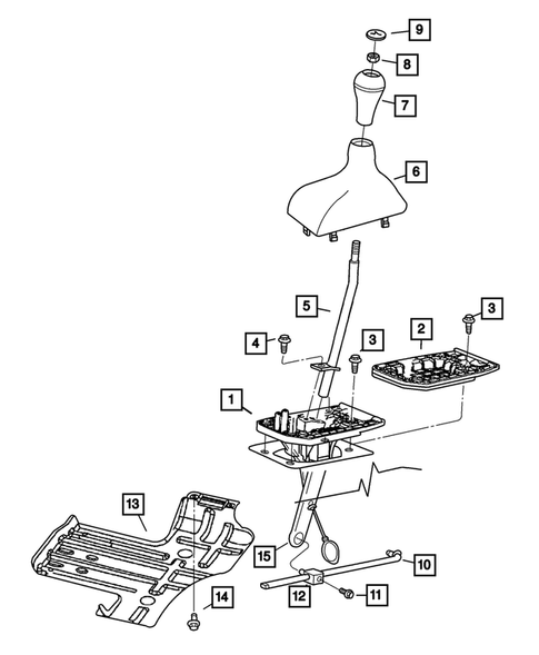 Gearshift Controls for 2003 Dodge Ram 1500 #0