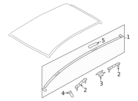 Exterior Trim - Roof for 2008 Subaru Impreza #0