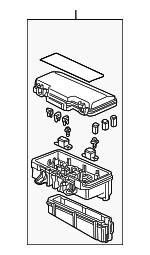 38250S2AA01 - Electrical: Fuse &amp; Relay Box for Honda: S2000 Image