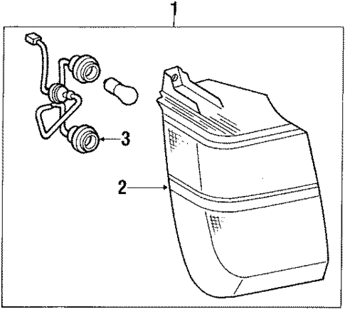 Tail Lamps for 1988 Toyota Camry #1