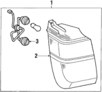 8155032170 - Electrical: Tail Lamp Assembly for Toyota Image image