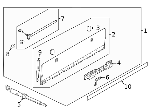 Interior Trim - Rear Body for 2012 Land Rover Range Rover Evoque #1