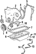 88891759 - Engine: Engine Oil Filter Adapter Gasket for Cadillac: Allante, DeVille, Eldorado, Fleetwood, Seville Image