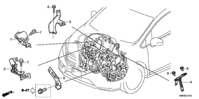 Engine Wire Harness Stay for 2021 Honda Odyssey #0