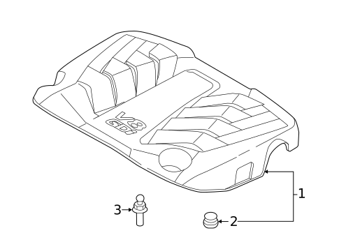 Engine Appearance Cover for 2015 Hyundai Genesis #0
