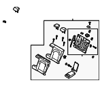 89300J9071SKN - Body: Seat Back Assembly for Hyundai: Kona Image