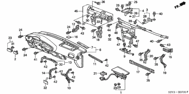 Instrument Panel for 2000 Honda Insight #0