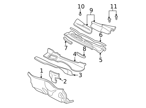 Cowl for 2003 Chevrolet Monte Carlo #0