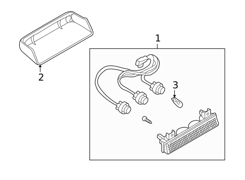 High Mounted Stop Lamp for 1998 Mitsubishi Montero Sport #0