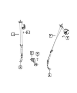 1GP44HL1AA - Restraints: Two Buckles Seat Belt for Mopar Image