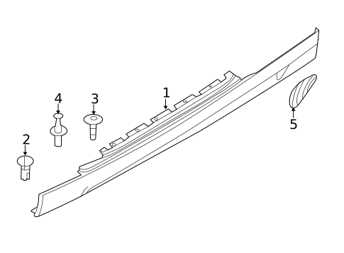 Exterior Trim - Pillars for 2013 BMW 135is #3
