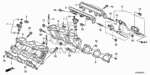 16451RNVM00 - Engine: CLIP, INJECTOR for Honda Image