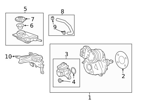 Master Cylinder - Components On Dash Panel for 2020 Honda CR-V #0