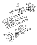 R8029848AD - Brakes: Disc Brake Caliper Assembly, Right for Mopar Image