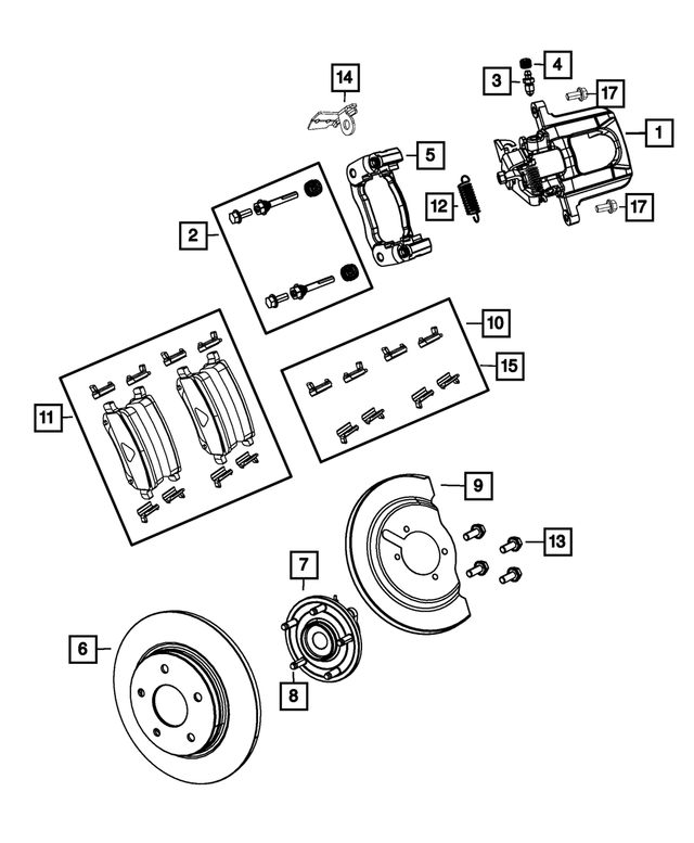R8029848AD - Brakes: Disc Brake Caliper Assembly, Right for Mopar Image