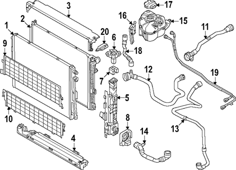 Radiator & Components for 2024 BMW i4 #0
