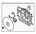 253802M210 - Cooling System: Fan Module for Hyundai: Genesis Coupe Image