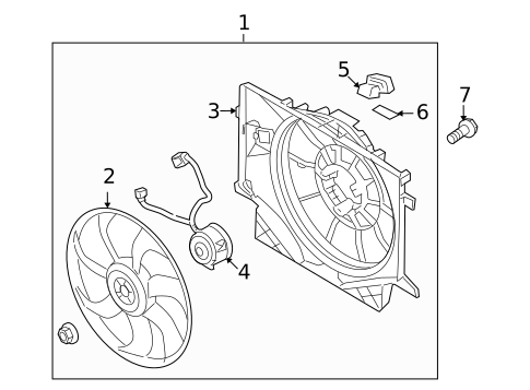 Cooling Fan for 2013 Hyundai Genesis Coupe #0