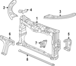 74123T20A00 - : Stay Bracket for Acura Image
