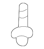 91511B0614 - Emission Control: 1998-2020 Toyota Center Belt Assembly Upper Bolt for Toyota Image