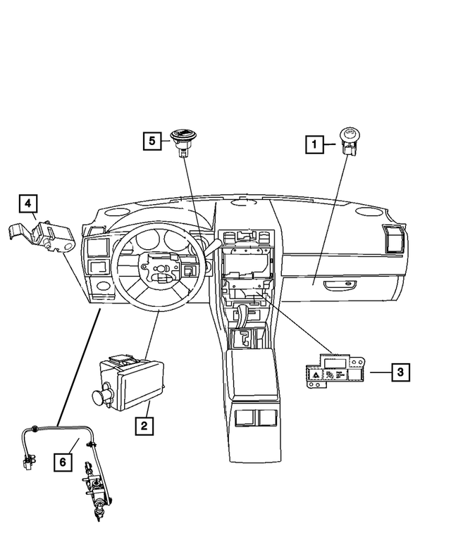 68079249AA - Electrical: Instrument Panel Switch for Mopar Image