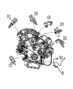 56028562AB - 2.4L ESS; Engine: Map Sensor for Chrysler: 300, Sebring | Dodge: Avenger, Charger, Durango, Magnum, Ram 1500, Ram 2500, Ram 3500 | Jeep: Commander, Grand Cherokee Image