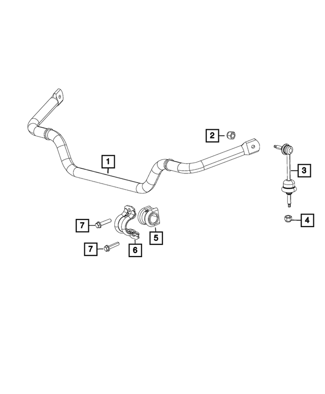« 68361445AG –  : Avant Barre Stabilisatrice pour Mopar Image »