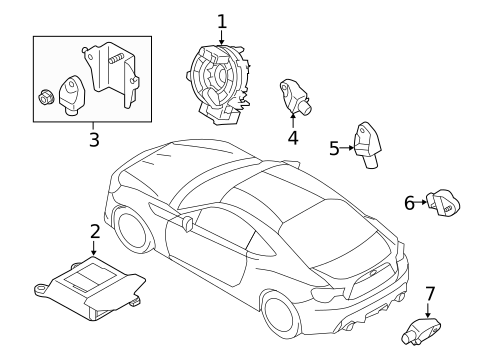 Air Bag Components for 2018 Toyota 86 #0