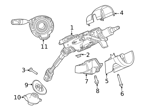 Steering Column Components for 2013 Dodge Dart #0