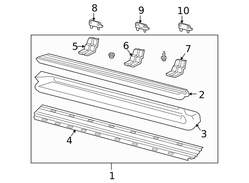 Running Board for 2008 Ford Explorer #1