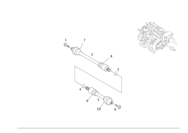 19905812 - Rear Axle: Screw Male Torx M6 X 40 for Smart Image image