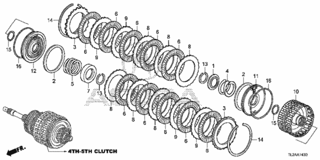 AT Clutch (4th-5th) (V6) for 2014 Acura TSX #0