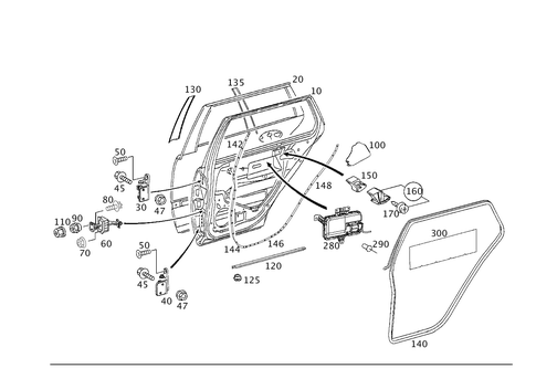 Rear Doors for 2001 Mercedes-Benz C240 #0