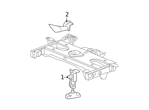 Spare Tire Carrier for 2005 Chevrolet Colorado #0