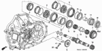 23261PPP000 - Transmission - Manual: SHAFT, REVERSE GEAR for Honda Image